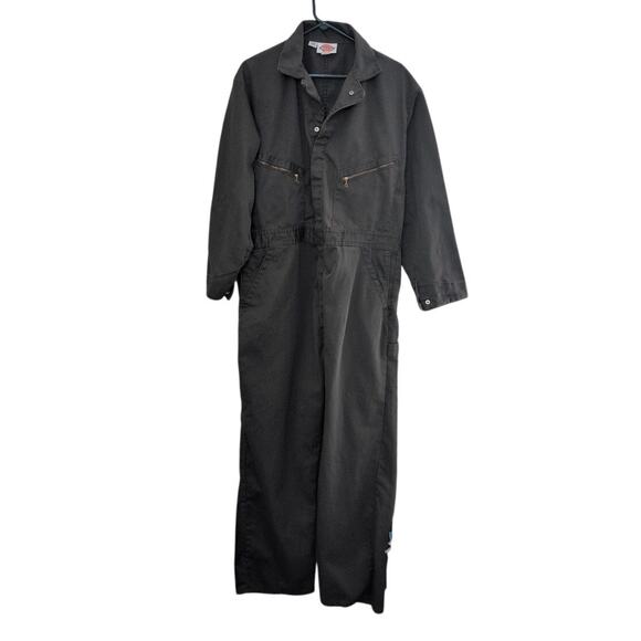 Dickies Utility Jumpsuit size 46. Full zip green - Picture 2 of 4